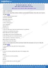Đề thi giữa kì 2 Tiếng Anh 8 Global Success - Đề số 6